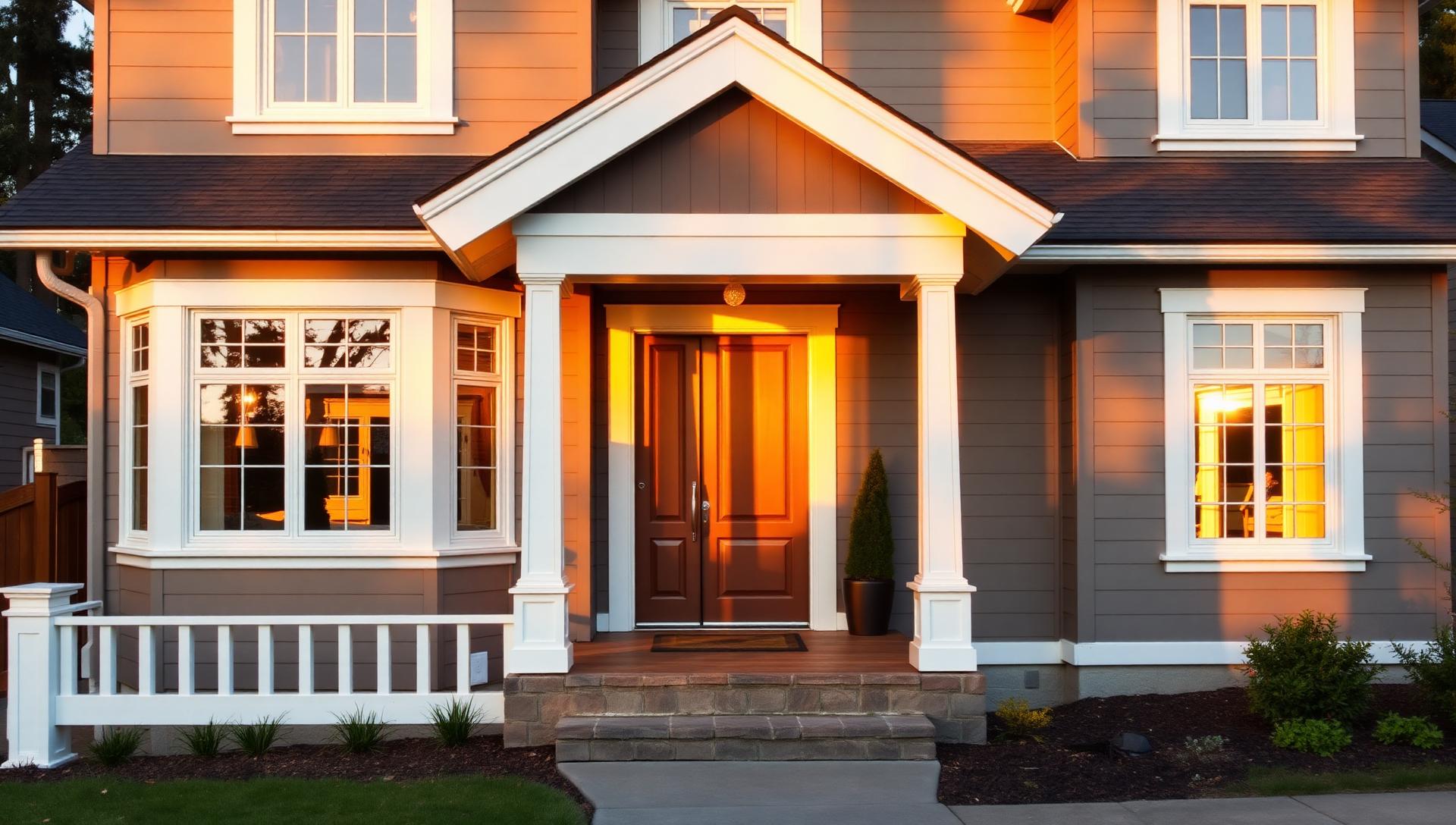Completed exterior painting project on an upscale Pacific Northwest home